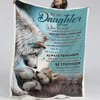Be Stronger Than The Storm - Premium Blanket - A246