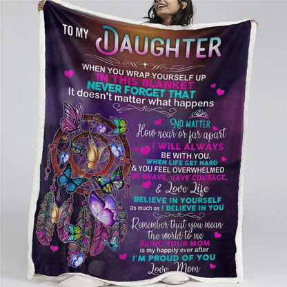 To My Daughter - I'm So Proud Of You - A651 - Premium Blanket