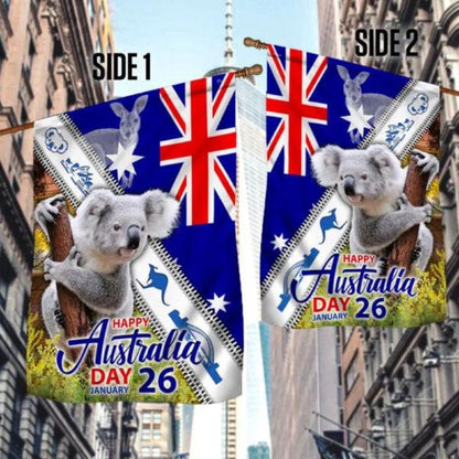 Koala Australia Flag Happy Australia Day