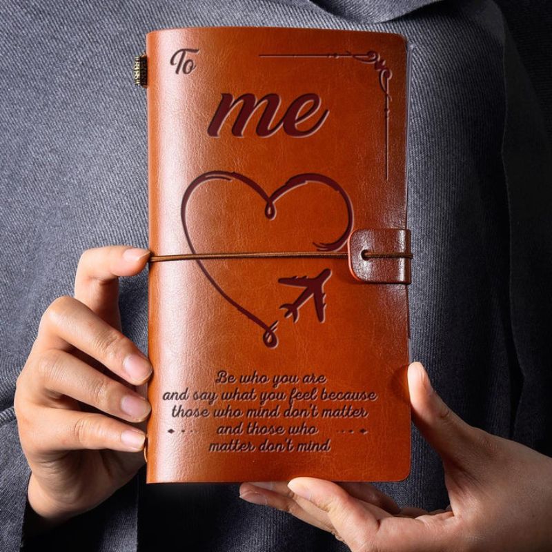 To Me - Be Who You Are - Engraved Leather Journal Notebook
