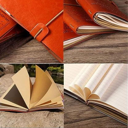 To My Wife - Meeting You was Fate - Engraved Leather Journal Notebook