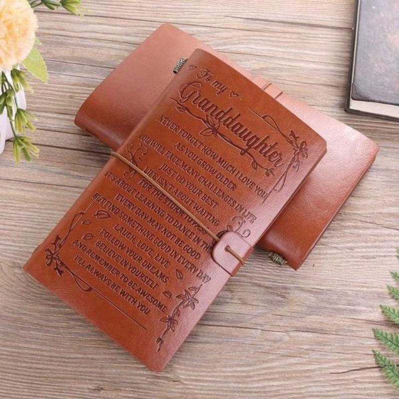 I'll Always Be with You - Engraved Leather Journal Notebook