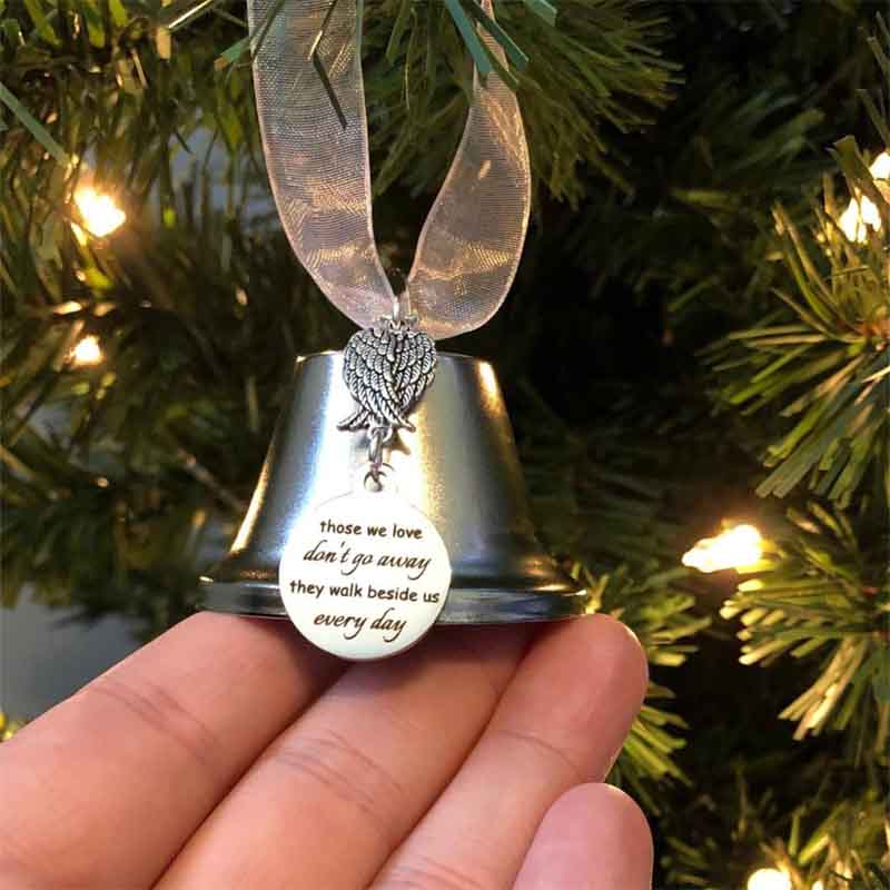 Christmas Ornaments Angel Wings Bell Memorial Christmas Gift – Natiero