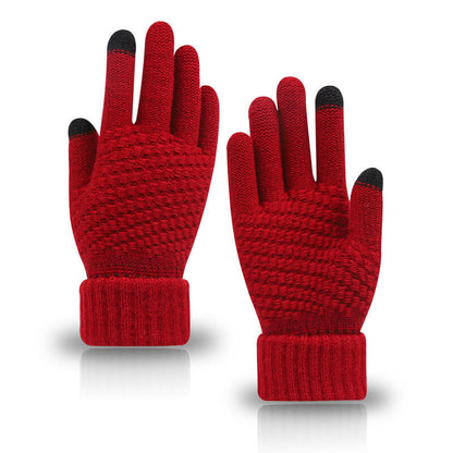 Women's Winter Touchscreen Gloves Warm Fleece Lined Knit Gloves