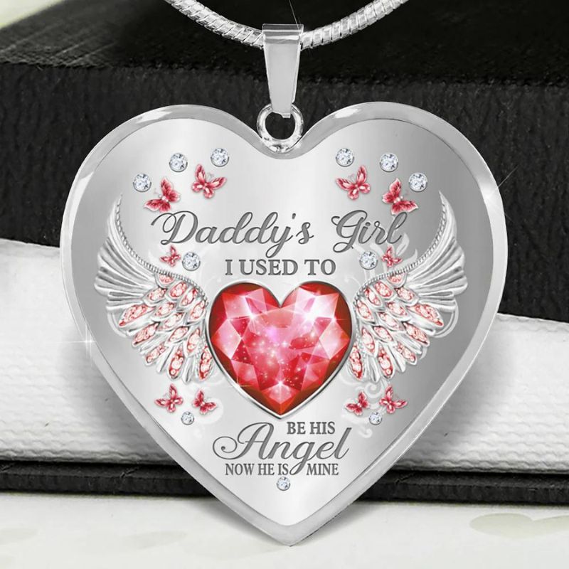 Daddy's Girl Heart Necklace