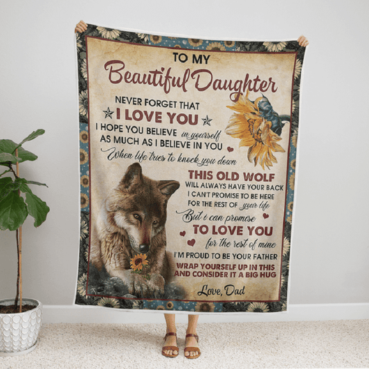 To My Daughter - From Dad - Premium Blanket - A300