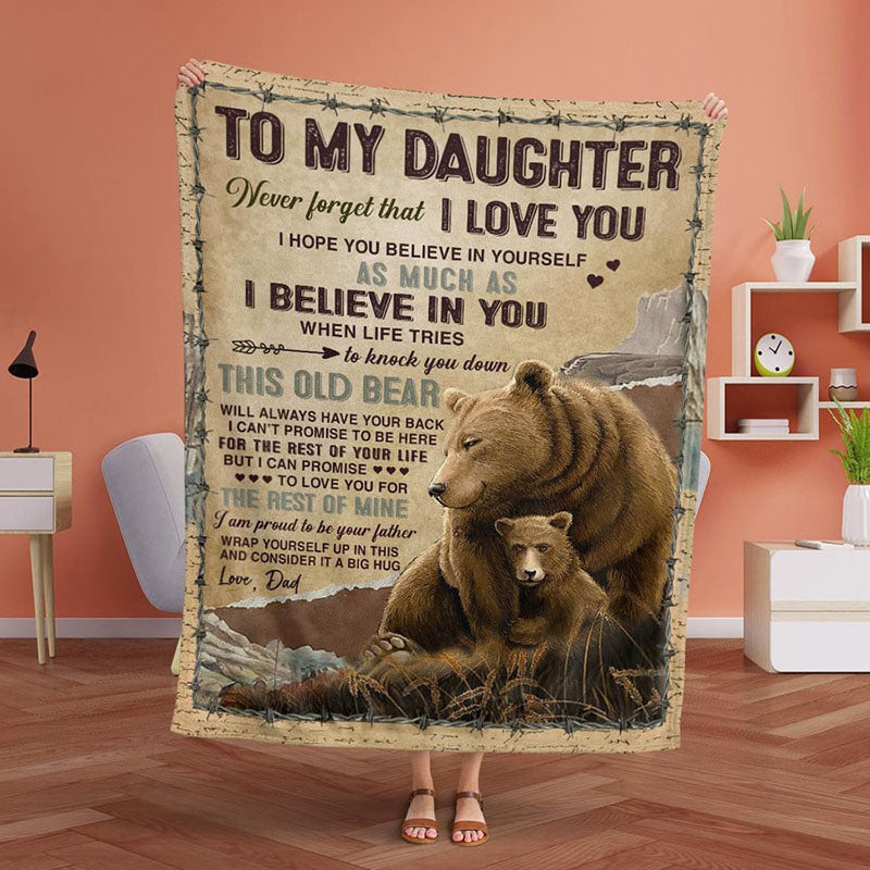 I Believe In You - A932 - Brown Bear Premium Blanket