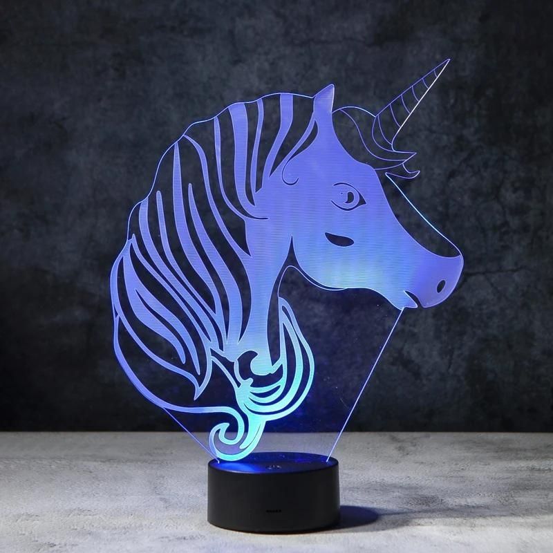 Unicorn 3D Illusion Lamp