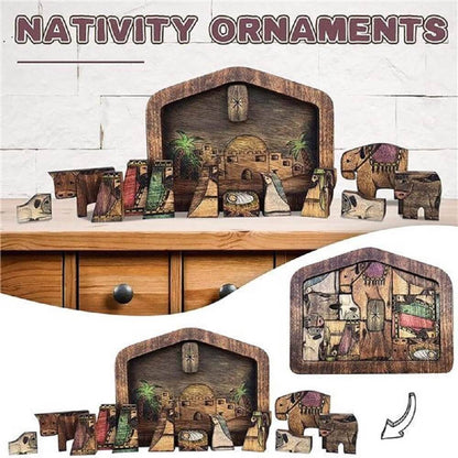 Wooden Jesus Puzzles Set Jigsaw Game