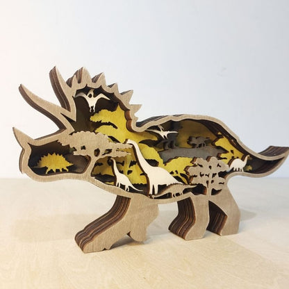 Triceratops Carving Handcraft Gift
