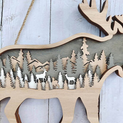 Deer Carving Handmade Gift
