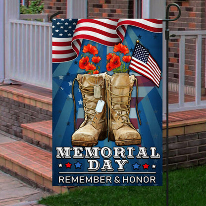 Memorial Day Veteran Remember And Honor Flag