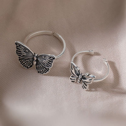 🦋 Sterling Silver Vintage Butterfly Ring