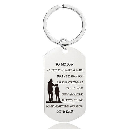 Always Remember You Are Braver Than You Believe - Inspirational Keychain - A900