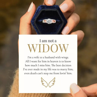 I'm a Wife to a Husband Circle Wings Memorial Ring - F453