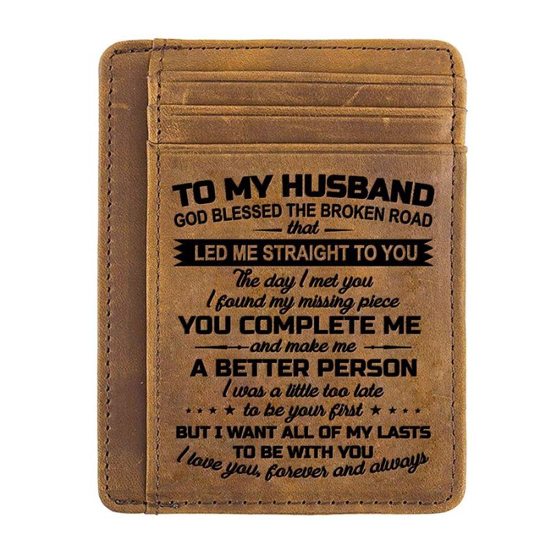 To My Husband - All Of My Lasts To Be With You - Card Wallet