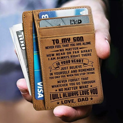 Dad To Son - No Matter What I Will Always Love You - Card Wallet
