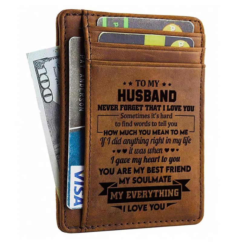To My Husband - How Much You Mean To Me - Card Wallet