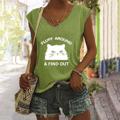 Fluff Around & Find Out Sleeveless Tee