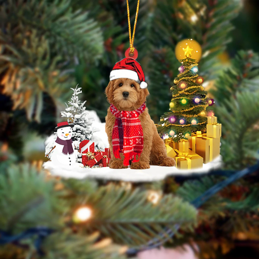 Goldendoodle Christmas Ornament SM039