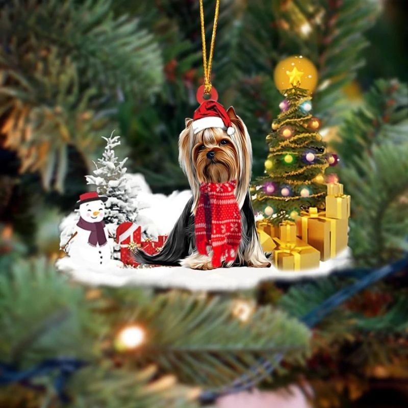 Yorkshire Terrier Christmas Ornament SM153