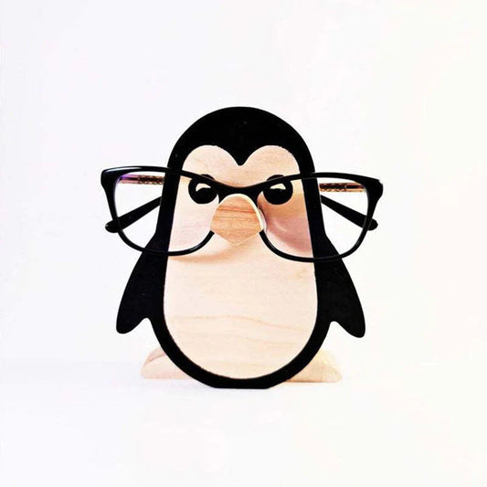 Handmade Glasses Stand Penguin