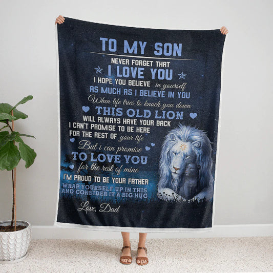 To My Son - From Dad - F008 - Premium Blanket