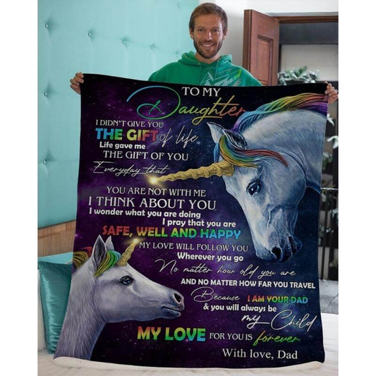 To My Daughter - From Dad - A318 - Premium Blanket