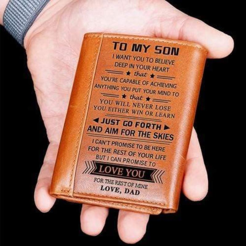 Dad To Son - You Will Never Lose - Tri-fold Wallet