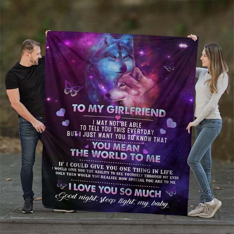 To My Girlfriend - From Boyfriend - A611 - Premium Blanket