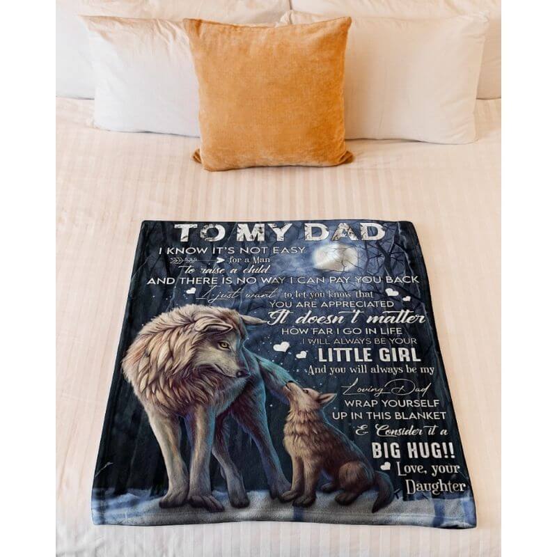 To My Dad - From Daughter  - A371 - Premium Blanket