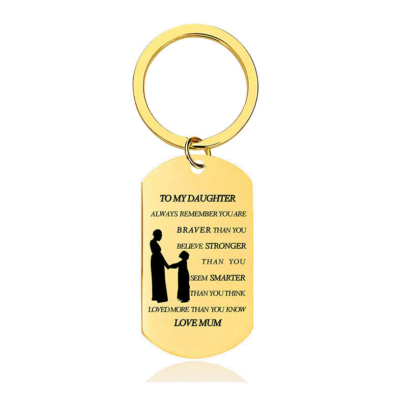 Always Remember You Are Braver Than You Believe - Inspirational Keychain - A902